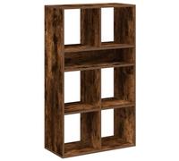 KTHLBRH Kitchen Shelf Vitrine de salon - Buffet de salon - Bibliothèque en chêne fumé - 66 x 31 x 112 cm - Matériau du bois pour bureau, extérieur, salon, cave