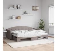 KTHLBRH Lit de jour extensible avec matelas taupe 80 x 200 cm Telaio per Camera da letto Struttura del letto dell'hotel Cornice da letto per soggiorno Adatto per Camera da letto