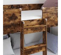 KTHLBRH Lit superposé chêne fumé 90 x 200 cm | Bois d'ingénierie, 2 places, design peu encombrant, avec lamelles, facile à nettoyer