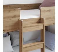 KTHLBRH Lit superposé en chêne artisanal 75 x 190 cm | Bois d'ingénierie, design moderne, lit 2 places, gain de place, avec lamelles, facile à nettoyer