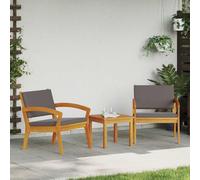 KTHLBRH Lot de 2 chaises de jardin en bois d'acacia massif à l'huile | Empilable, design moderne, durable pour l'extérieur, facile à nettoyer
