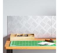 KTHLBRH Lot de plaques d'escalier en aluminium antidérapant 50 x 25 cm avec design industriel pour la sécurité dans la maison, le bureau et les établissements publics