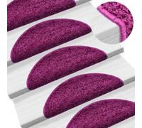 KTHLBRH Lot de tapis d'escalier 100 % polypropylène de qualité supérieure - Antidérapants avec ruban adhésif double face - Insonorisants et lavables - Pour escaliers intérieurs