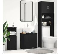 KTHLBRH Meuble de salle de bain avec lavabo, armoire de rangement large, bois, ingénierie résistante à l'humidité, meuble supérieur avec trou, porte pratique, nettoyage facile