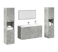 KTHLBRH Meuble de salle de bain avec miroir et armoire de rangement mural, bois d'ingénierie résistant à l'humidité, grand espace pour articles de toilette, montage mural