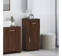 KTHLBRH Meuble de Salle de Bain en Bois d'Ingénierie avec Rangement Pratique, Étagères Modulables pour Organisation, Design Moderne et Durable pour Intérieur, Facile