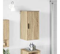 KTHLBRH Meuble de Salle de Bain Moderne avec Portes à Charnières et Contreplaqué Mural, Rangement Fonctionnel en Bois d'Ingénierie pour Ambiance Minimaliste, Design