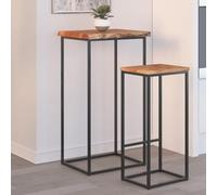 KTHLBRH Plan de Travail en Bois d'Acacia Massif avec Bord Vivant Rustique - Plateau de Table Durable pour Rénovation de Table de Bar ou d'Appoint - Surface Lisse