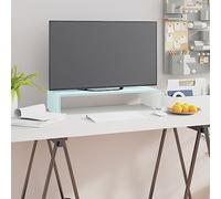 KTHLBRH Rehausseur de TV en verre vert pour TV, armoire, salon, commode, 60 x 25 x 11 cm