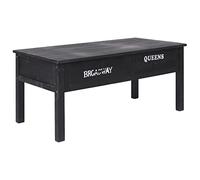 KTHLBRH Table basse noire 100 x 50 x 45 cm en bois, table basse de salon, tables basses pour une atmosphère accueillante