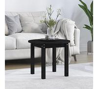 KTHLBRH Table console étroite pour salon, table basse, noire, 55 x 45 cm, en bois de pin massif pour salon, salle de réunion, salle de réception