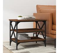 KTHLBRH Table console étroite pour salon, table d'appoint, aspect chêne, marron, 55 x 38 x 45 cm, pour salon, salle de réunion, salle de réception