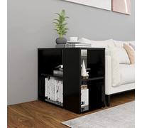 KTHLBRH Table d'appoint, noire, 60 x 30 x 50 cm, en matériau dérivé du bois, buffet pour chambre à coucher, buffet, dressing, convient pour la cuisine, la chambre à coucher, la salle à manger, le