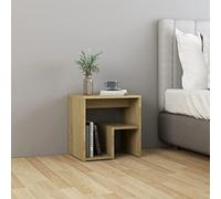 KTHLBRH Table de chevet chêne Sonoma 40 x 30 x 40 cm en aggloméré, table basse, table de chevet, design élégant et fonctionnel pour décorer votre chambre avec style