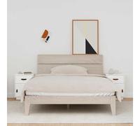 KTHLBRH Table de Chevet en Pin Massif avec Tiroir et Porte Amovible - Meuble de Rangement Élégant pour Salon et Chambre, Design Rustique et Intemporel, Installation Flexible