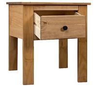 KTHLBRH Table de chevet pour chambre à coucher, table d'appoint, table de canapé, table de chevet, 46 x 40 x 57 cm, en pin Panama, pour salon, chambre à coucher, bureau