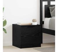 KTHLBRH Table de Chevet Rustique en Bois d'Ingénierie avec Porte à Charnière, Surface Texturée pour Chambre, Rangement Pratique pour Lampes et Objets Personnels, Facile à Nettoyer