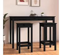 KTHLBRH Tabourets hauts en bois de pin massif de style rustique pour cuisine, salle à manger ou salon - Sans dossier, rangement et montage faciles, charge jusqu'à 110 kg