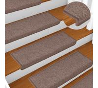 KTHLBRH Tapis d'escalier antidérapant en 100 % polypropylène, lavable et insonorisant - Tapis antidérapants avec ruban adhésif double face pour une protection sûre des marches sur les marches