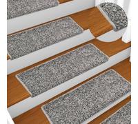 KTHLBRH Tapis d'escalier antidérapants en tissu, insonorisants et isolants thermiques, adhésifs des deux côtés, lavables et pliables pour une protection optimale des marches et des marches