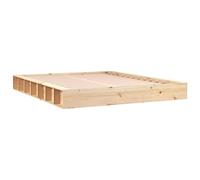 KTHLBRH Tour de lit 180 x 200 cm Super King en bois massif | Lattes en contreplaqué incluses, design peu encombrant, cadre robuste, non traité
