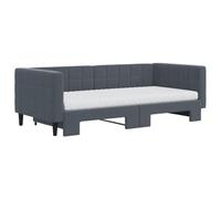 KTHLBRH Tour de lit chêne marron 120 x 190 cm Small Double | Bois multicouche, 6 compartiments, lattes en contreplaqué, matelas non inclus
