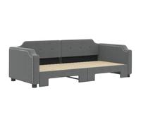 KTHLBRH Tour de lit sans matelas, bois vieilli, 120 x 190 cm, aggloméré | Multicouche robuste, espace de rangement en dessous, lattes en contreplaqué, assemblage requis
