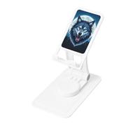 KTHSNSKL Support de téléphone Cool Wolf pour bureau - Angle réglable en hauteur - Portable - Pliable - Support de téléphone portable pour tous les smartphones