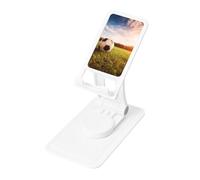 KTHSNSKL Support de téléphone en forme de ballon de football sur un terrain pour bureau, angle réglable, portable, pliable, support de téléphone portable pour tous les smartphones