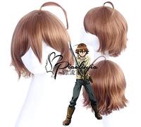 Ktip Up Akame ga KILL! Yokodera youto Cosplay perruques marron court droit haute température fibre synthétique cheveux perruque