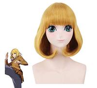Ktip Up Anime Midorikawa Hana Cosplay perruque doré Blonde courte Bob coiffure frange plate école de prison synthétique cheveux complets femmes