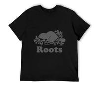 KTIQgdgAX merisen Roots Canada Pullover Hoodie Sweatshirt Mens Size M Gray Tonal Cooper Beaver