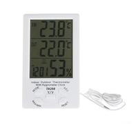 KTJ TA298 Thermomètre hygromètre avec double affichage pour usage domestique et test de l'environnement du thé