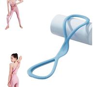 KTLCNDF Ensemble de Bandes de résistance en Forme de 8 (2 pièces Rose et Gris) - Corde élastique avec poignées antidérapantes for la Musculation et Les entraînements complets du Corps.(1PCS Blue)
