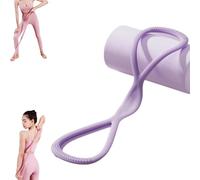 KTLCNDF Ensemble de Bandes de résistance en Forme de 8 (2 pièces Rose et Gris) - Corde élastique avec poignées antidérapantes for la Musculation et Les entraînements complets du Corps.(1PCS Purple)