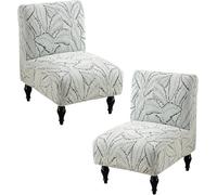 KTLCNDF Housses De Chaise Extensibles en Chenille sans Accoudoirs, Lot De 2, Housses Décoratives Ultra-Douces Et Épaisses for Salon Et Chambre, Protection De Meubles Lavable en Machine(Blue,Set of 2)