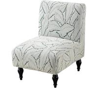 KTLCNDF Housses De Chaise Extensibles en Chenille sans Accoudoirs, Lot De 2, Housses Décoratives Ultra-Douces Et Épaisses for Salon Et Chambre, Protection De Meubles Lavable en Machine(Blue,Set of 1)