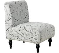 KTLCNDF Housses De Chaise Extensibles en Chenille sans Accoudoirs, Lot De 2, Housses Décoratives Ultra-Douces Et Épaisses for Salon Et Chambre, Protection De Meubles Lavable en Machine(Gray,Set of 1)