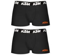 KTM 2 ER Pack Boxer Men Boxershorts Pants, Farben:Black, Größe Bekleidung:S