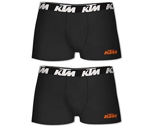 KTM 2 ER Pack Boxer Men Boxershorts Pants, Farben:Black, Größe Bekleidung:S