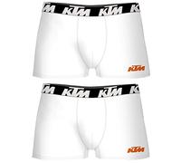 KTM 2 ER Pack Boxer Men Boxershorts Pants, Farben:White, Größe Bekleidung:S