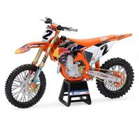 New Ray 1:12 Red Bull Ktm 450sx-f Cooper Web Motorcycle Argenté