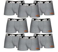 KTM 2XL-Set de 8 Slips Boxer Gris Clair, Multicolore, XXL pour Homme, Multicolore, XXL