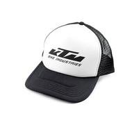 KTM Casquette de camionneur Factory Team Mesh Back - Blanc, blanc, Taille unique
