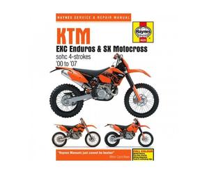 KTM EXC / SX / XC - 00/07 - REVUE TECHNIQUE ANGLAIS HAYNES - 4201-0307