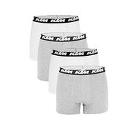 KTM Freegun Lot de 4 boxers pour homme, Light Grey / White, M