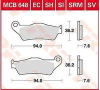 KTM Sauf 530 2008-2011 TRW Rsi Série Sindered Tout-Terrain Course Frein Patins