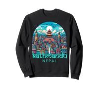 KTM Skyline Népal Temple de l'Himalaya Ville Montagnes Katmandou Sweatshirt