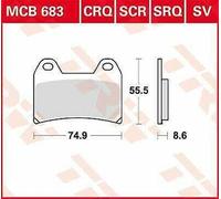 KTM Super Duke 1290 R ABS 2018-2020 TRW Sv Série Sindered Frein Patins MCB683SV
