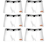 KTM XL-Set de 6 Slips Boxer Blanc, Multicolore, Homme, Multicolore, XL